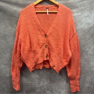 Free People Coral Cardigan Size XS Oversized Boho Sweater